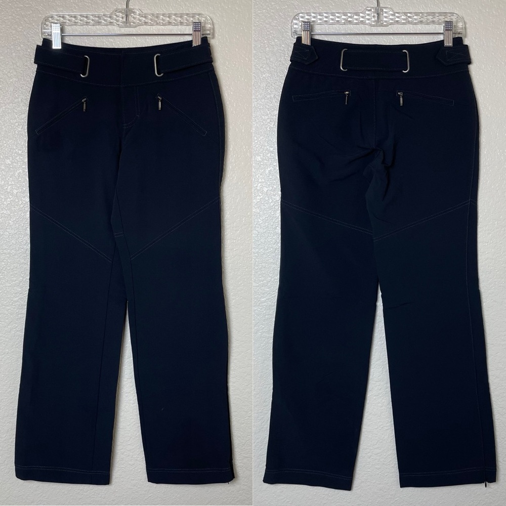 Athleta Black Soft Shell Fleece-Lined Outdoor Ski/Snow Pants
